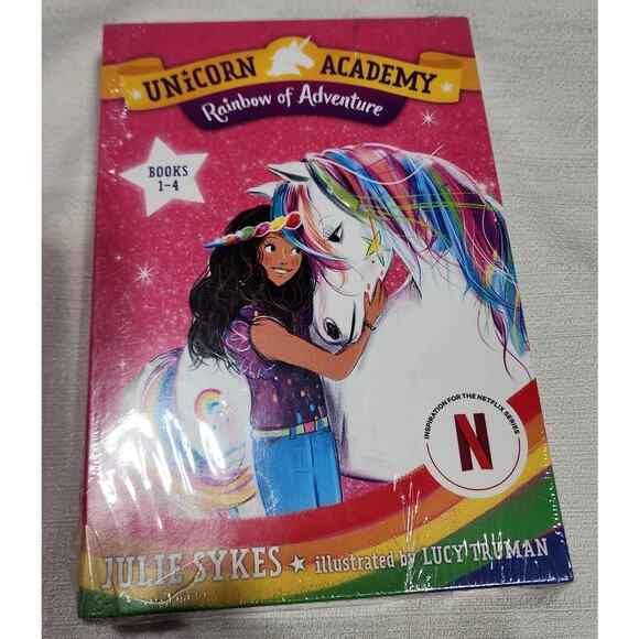 Unicorn academy rainbow of adventures books1-4 - Picture 1 of 6